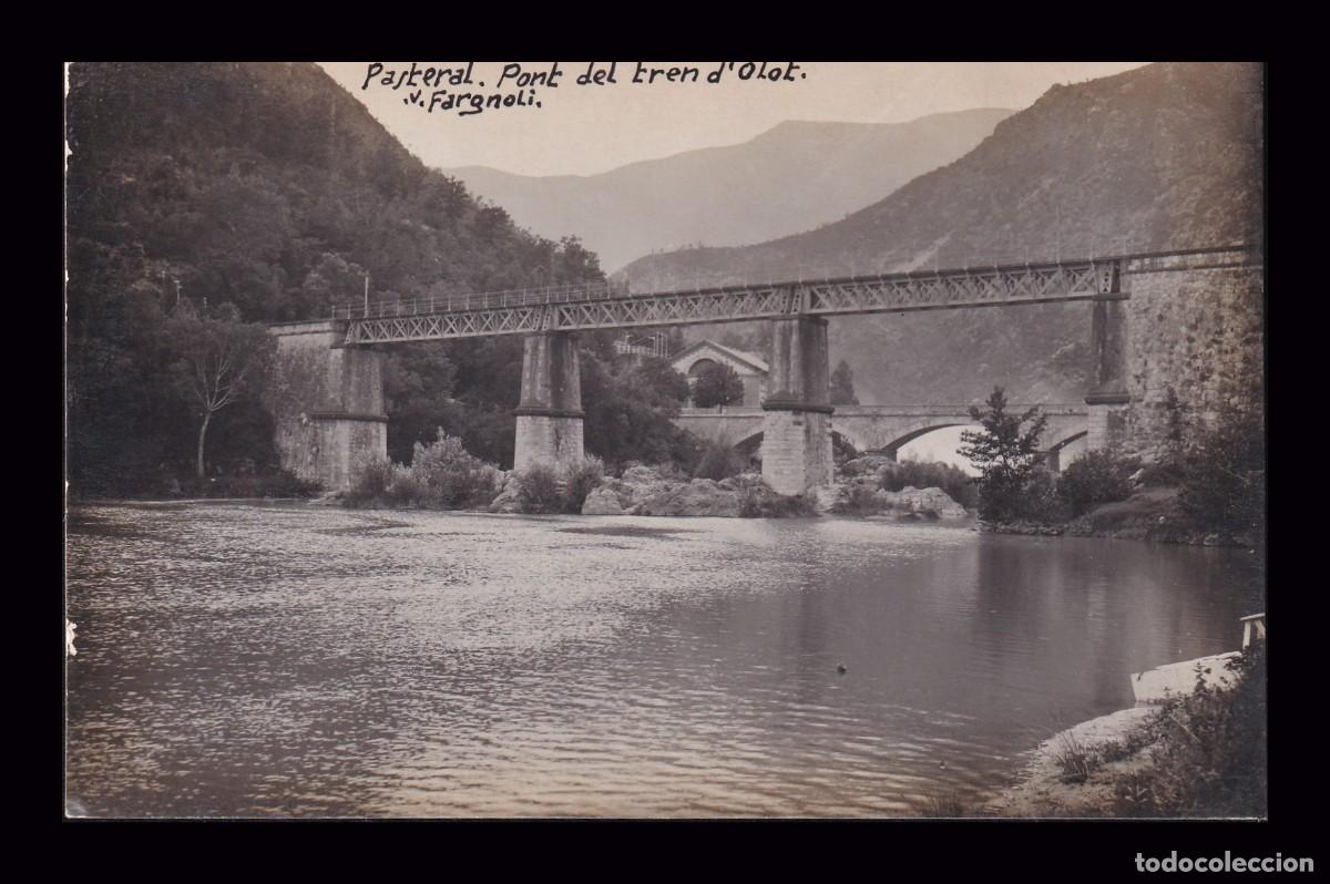 Postales: Antigua Postal Pasteral Pont del Tren D`olot