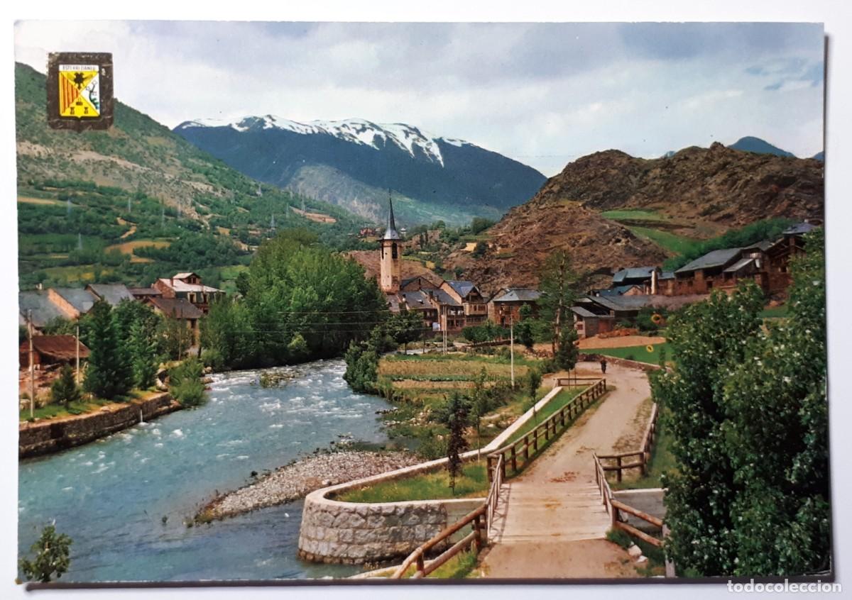 Postales: PIRINEU CATALA.- N&ordm; 972. EL PALLARS. DETALL D'ESTERRI D'ANEU. ESCUDO DE ORO. CIRCULADA