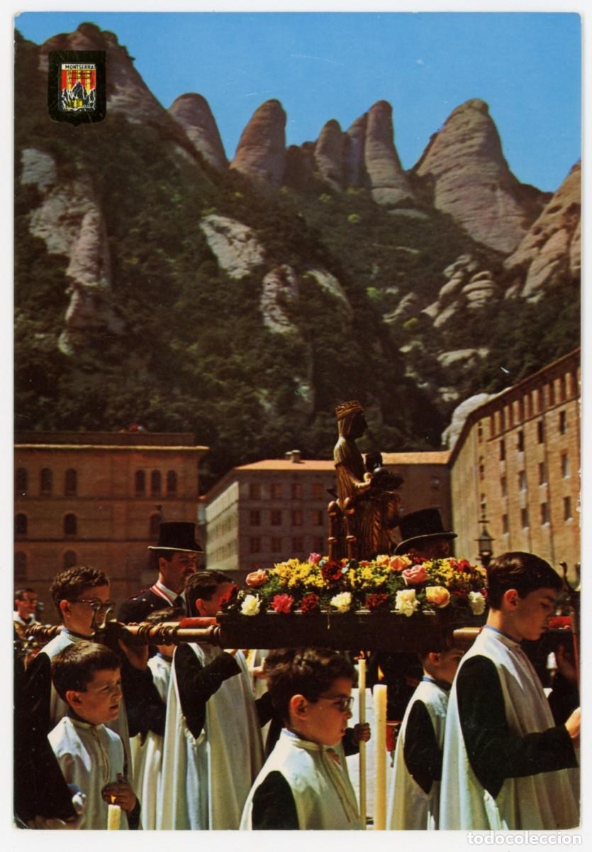 Postais: m09500 0381 Montserrat Motiu De La Festa De La Moreneta 1962 Escudo De Oro N&ordm;8 sc