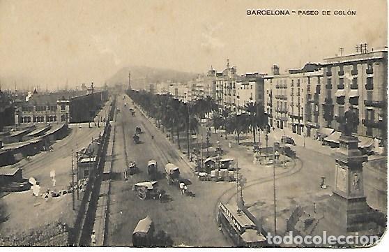 Postales: BARCELONA - PASEO DE COL&Oacute;N - SIN CIRCULAR - Foto 1