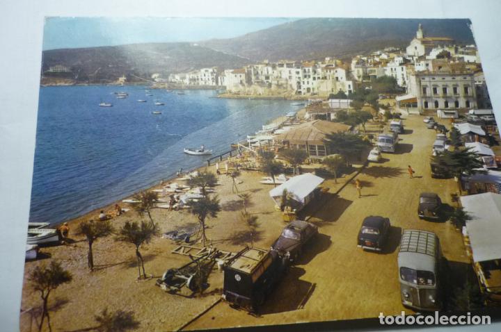 Postales: postal cadaques -coches circulada