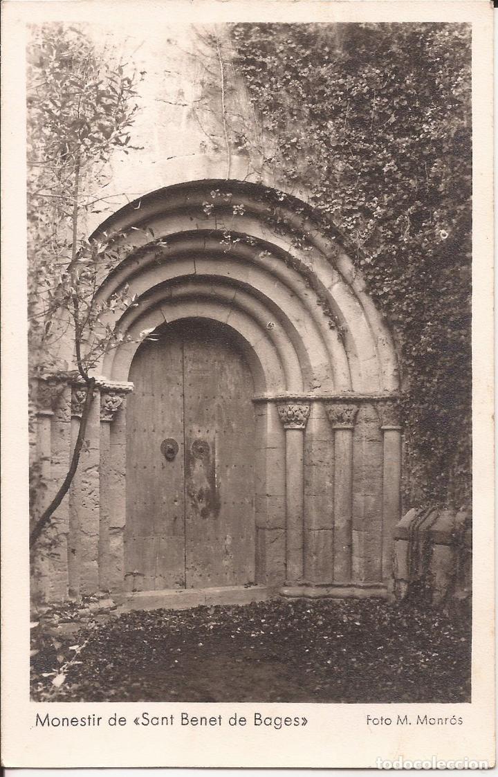 Postales: POSTAL, MONASTIR DE SANT BENET DE BAGES-BARCELONA, FOTO MONR&Oacute;S, ESCRITA