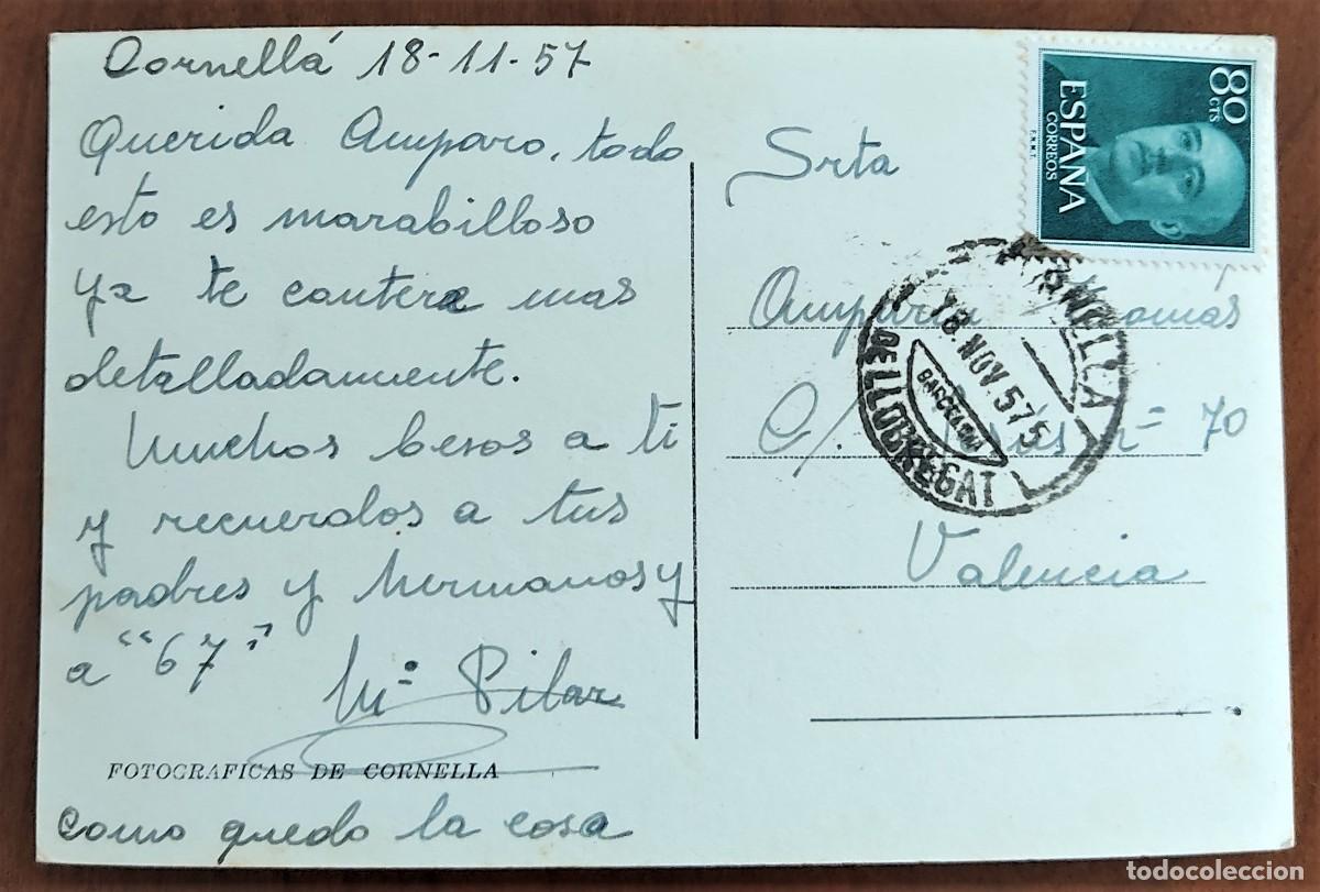 Postales: FOTOGR&Aacute;FICAS DE CORNELL&Aacute; - CIRCULADA A&Ntilde;O 1957 - Foto 2