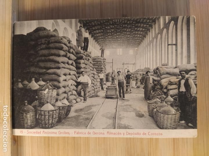 Postales: GIRONA-FABRICA GROBER SA-ALMACEN Y DEPOSITO DE COROZOS-THOMAS-15-POSTAL ANTIGUA-(104.263)