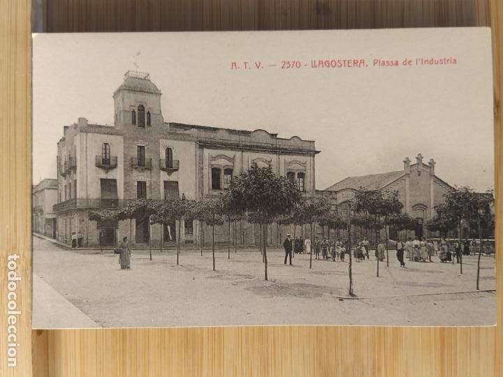 Postales: LLAGOSTERA-PLASSA DE LA INDUSTRIA-ATV 2370 A.T.V.-POSTAL ANTIGUA-(104.352)