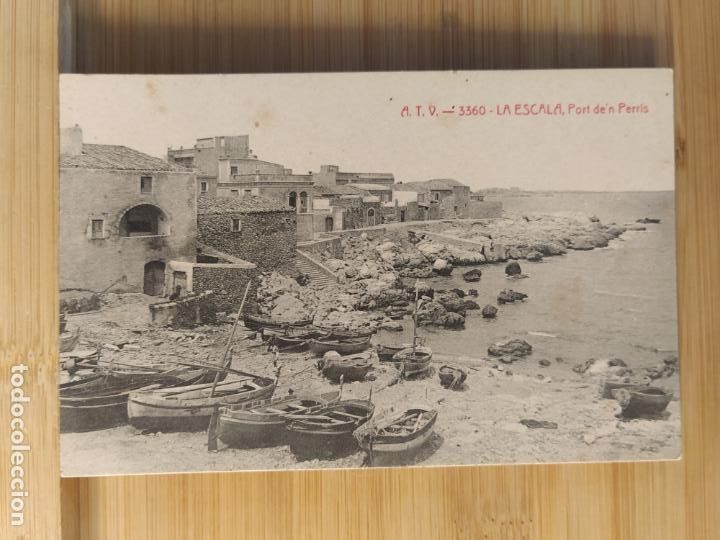Cartoline: LA ESCALA-PORT D'EN PERRIS-ATV 3360 A.T.V.-POSTAL ANTIGUA-(104.359)