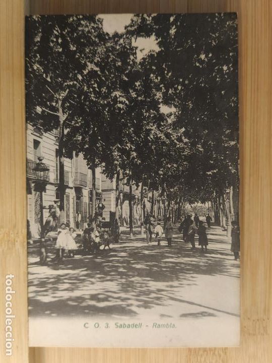 Cartoline: SABADELL-RAMBLA-C.O. 3-POSTAL ANTIGUA-(104.404)