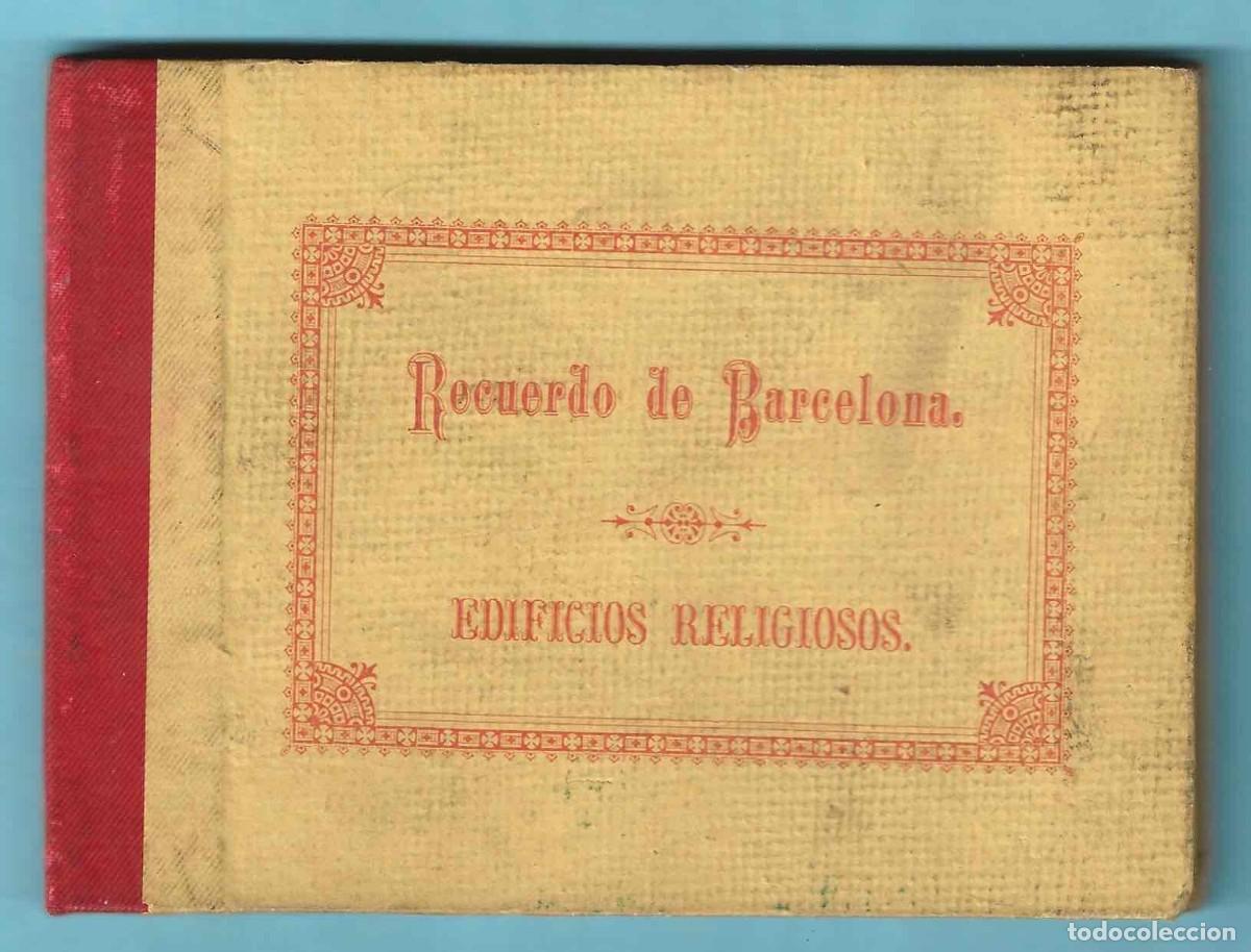 Postales: RECUERDO DE BARCELONA. EDIFICIOS RELIGIOSOS. LIBRER&Iacute;A Y TIPOGRAF&Iacute;A CAT&Oacute;LICA - Foto 1
