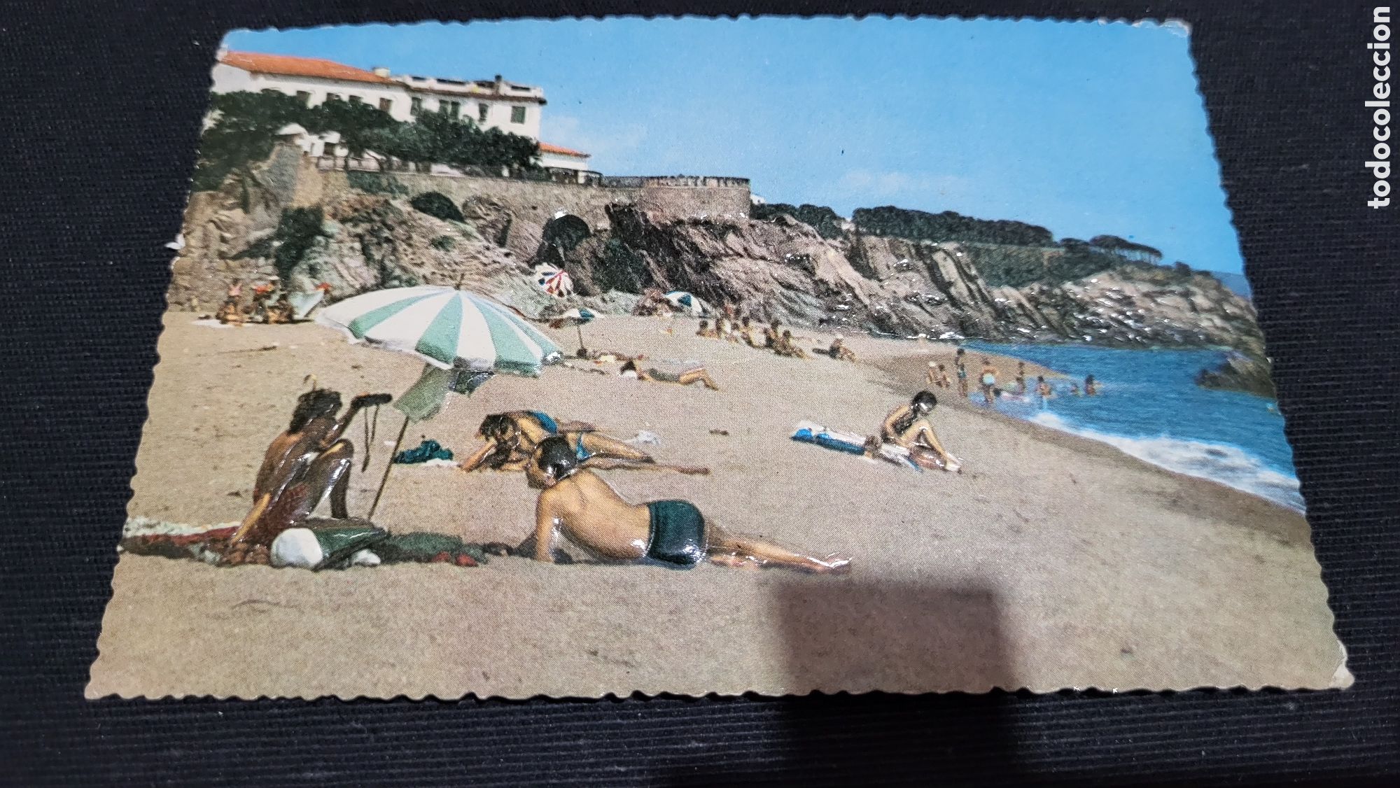 Postales: Tarjeta Postal troquelado en relieve Playa de Aro Costa Brava