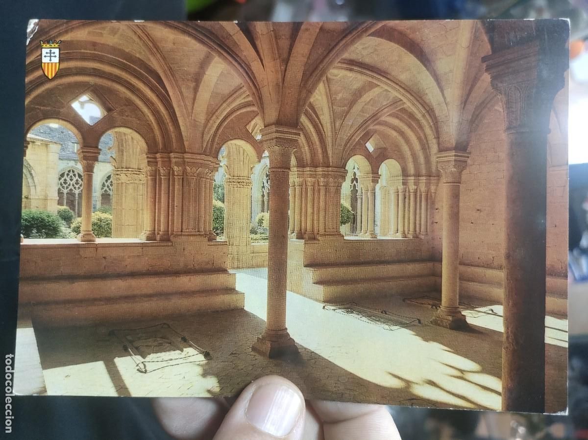 Postales: Postal TARTA Monasterio de Santos Creus SALA CAPITULAR S. XIII Costa Dorada N 16 RAYMOND SC esquinas
