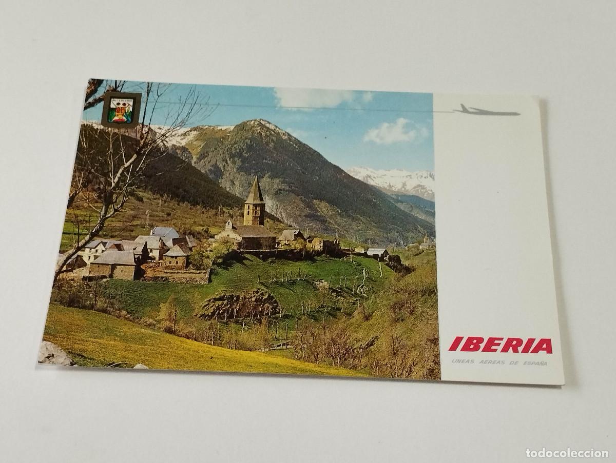 Postkarten: VALL D'ARAN - POSTAL DETALLE DE SALARD&Uacute; Y LA MALADETA AL FONDO - PUBLICIDAD IBERIA