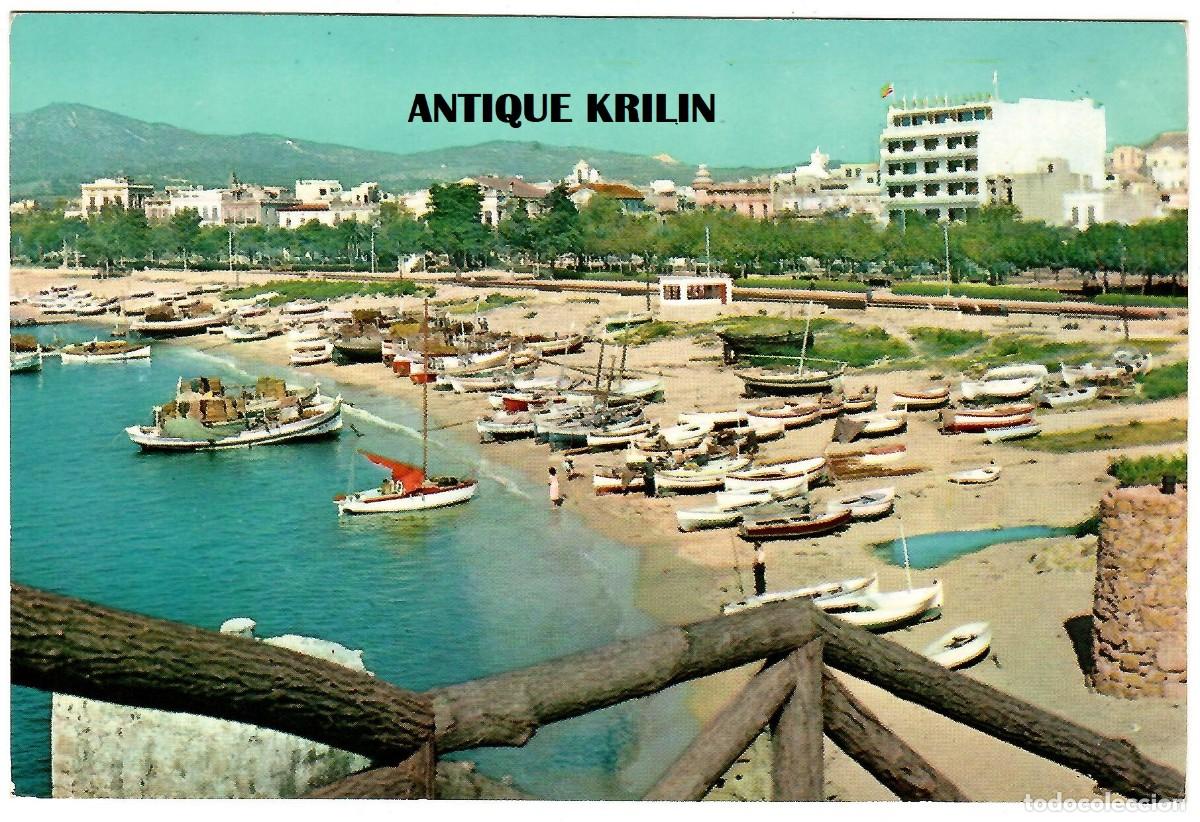 Postales: SERIE COSTA BRAVA N&ordm; 49 SAN FELIU DE GUIXOLS / PUERTO PESCADORES , PLAYA / EDICION RAKER