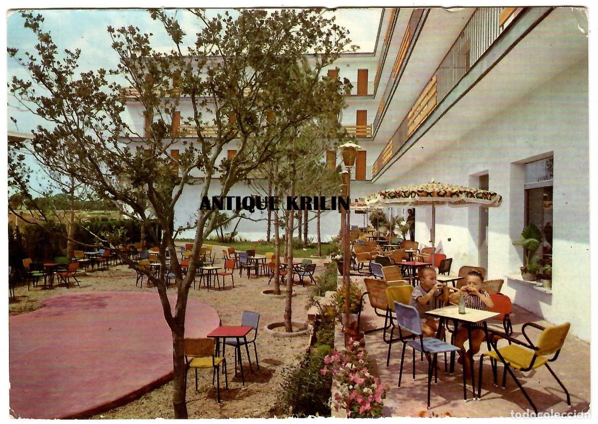 Postales: MALGRAT DE MAR / HOTEL PAPI / JARDIN Y TERRAZA / CIRCULADA - Foto 1