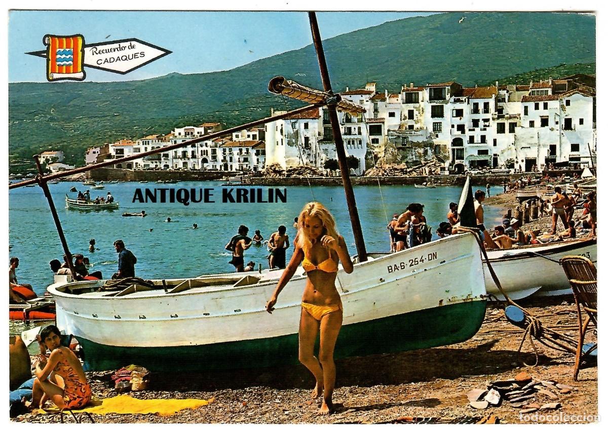 Postales: CADAQUES N&ordm; 1384 VISTA PARCIAL Y PLAYA / EDICIONES PERGAMINO