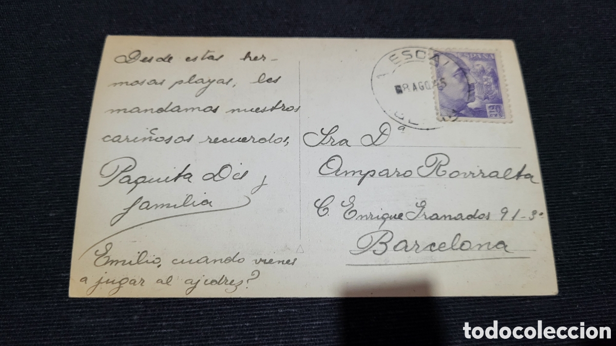 Postales: Tarjeta Postal usada La Escala - Foto 2