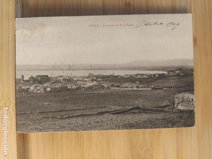 Postales: ROSAS-VISTA PARCIAL DE LA BAHIA-FOTO B. FONOLLERAS-POSTAL ANTIGUA-(104.593)