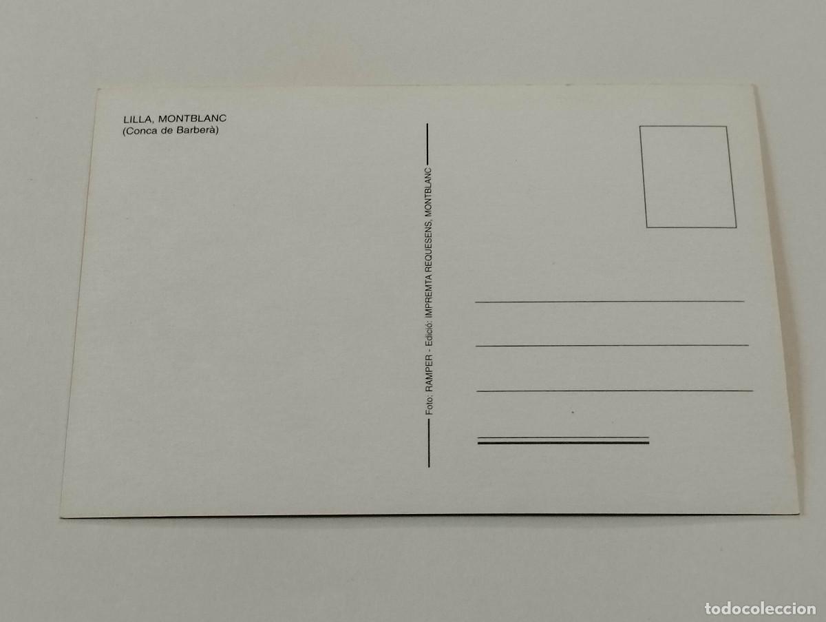 Postales: CONCA DE BARBER&Agrave; - POSTAL MONTBLANC - LILLA - Foto 2