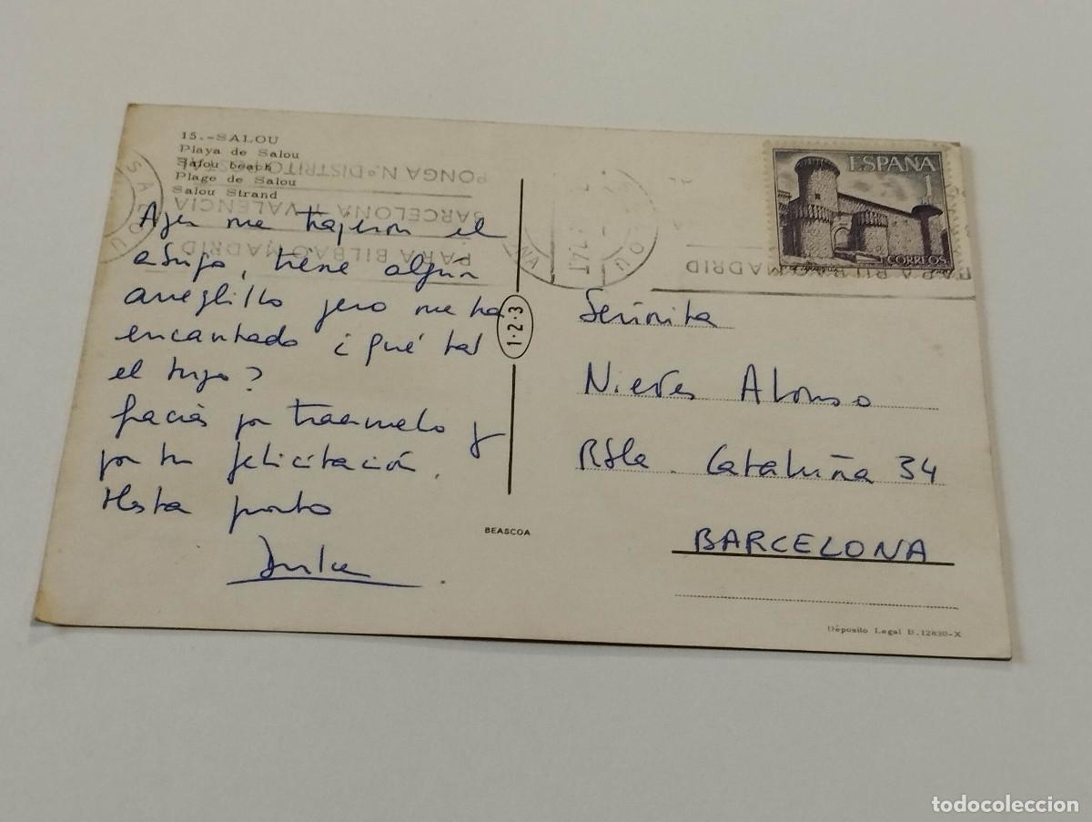 Postales: TARRAGON&Egrave;S - POSTAL SALOU - PLAYA - Foto 2