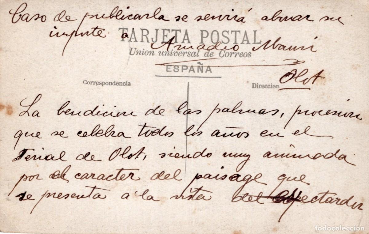 Postales: OLOT. BENDICI&Oacute;N DE LAS PALMAS - Foto 2