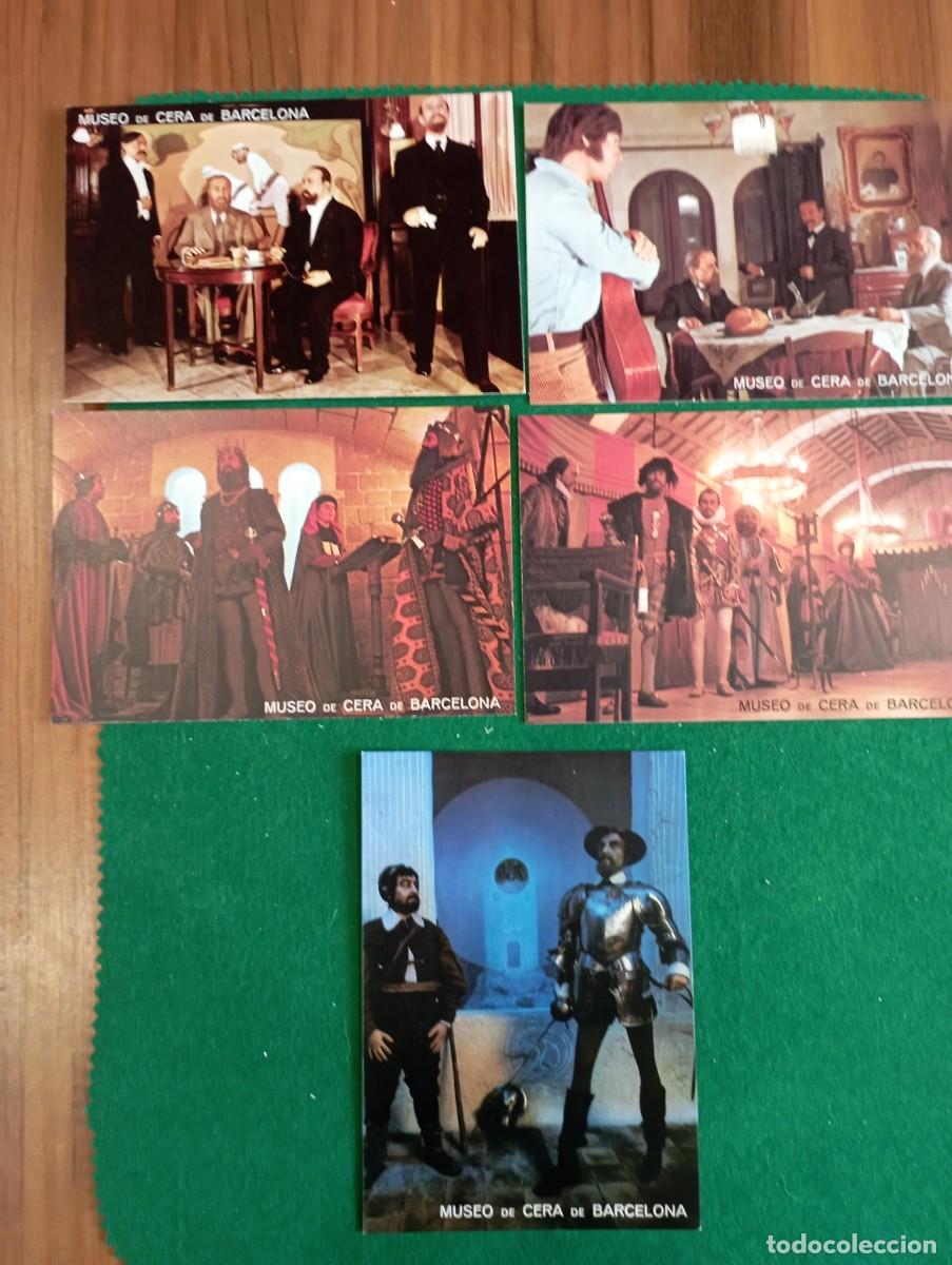 Postales: Lote 5 postales nuevas del Museo de cera de Barcelona