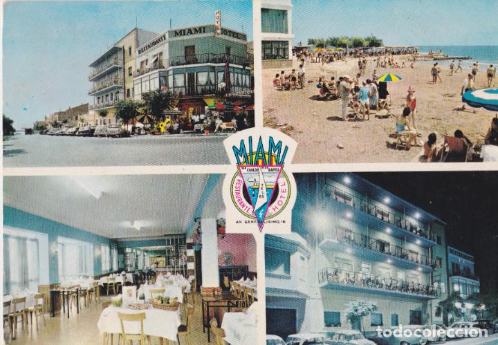 Postales: SAN CARLOS DE LA RAPITA, HOSTAL RESTAURANTE MIAMI - VALMAR SERIE E-340 - EDIT. EN 1964 - S/C