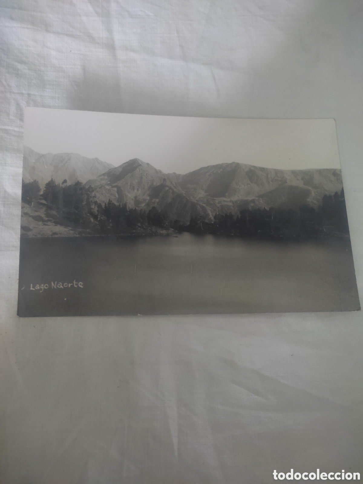 Postales: Buena y rara postal foto postal lago naorte lerida