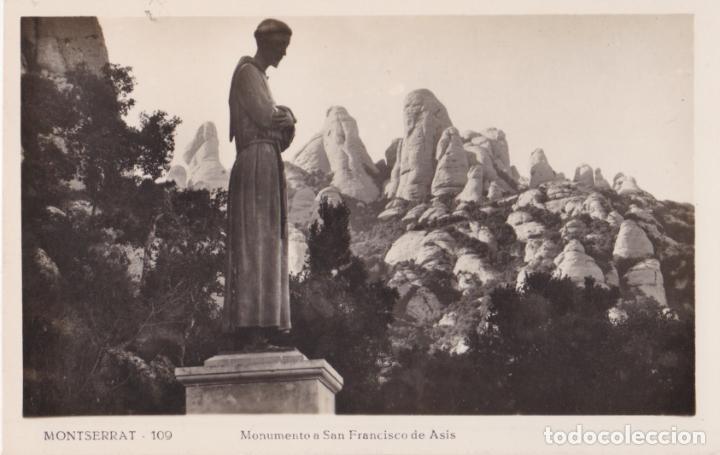 Postales: FOTO / POSTAL MONTSERRAT, MONUMENTO A SAN FRANCISCO DE ASIS - S/C