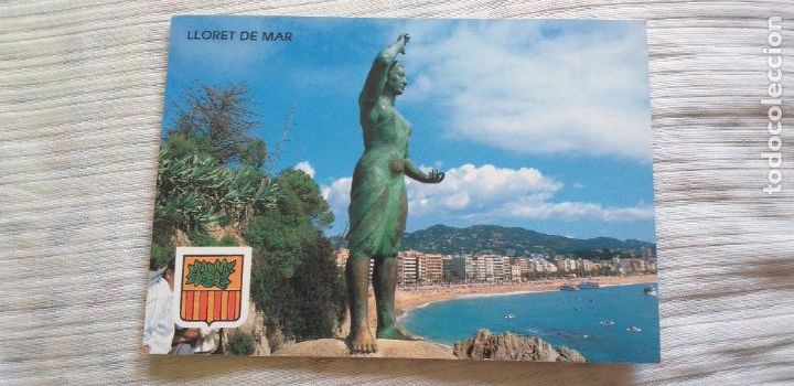 Postales: COSTA BRAVA-RV-150x105mm-N&ordm;GE 1610-LLORET DE MAR-MONUMENTO A LA MUJER MARINERA