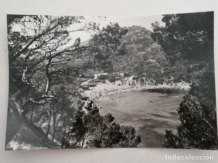 Postales: POSTAL COSTA BRAVA, AIGUABLAVA - DETALLE Y PLAYA AL FONDO, A&Ntilde;OS 60