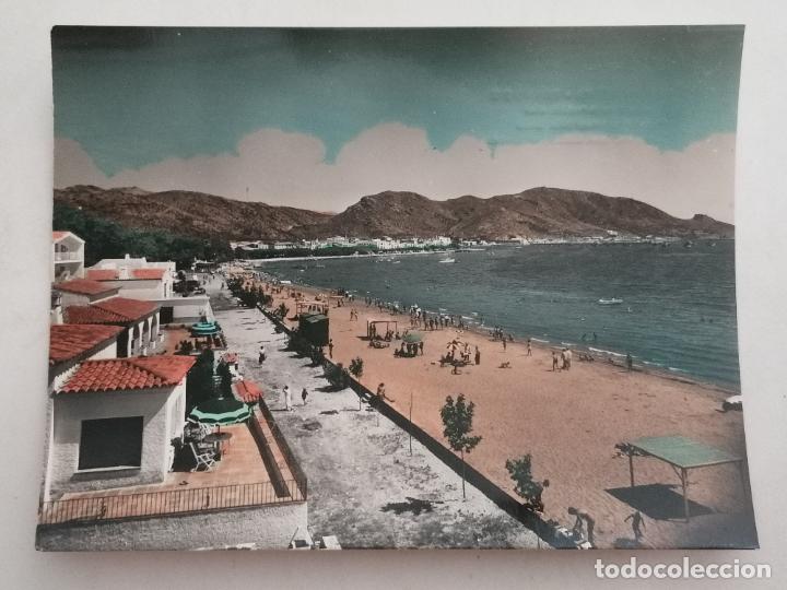 Postales: POSTAL COSTA BRAVA-ROSAS - PLAYA Y BARRIO RESIDENCIAL, A&Ntilde;OS 60