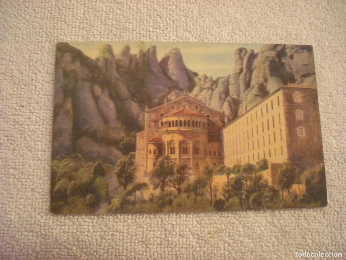 Postcards: MONTSERRAT, ABSIDE DE LA BASILICA , CIRCULADA 1937