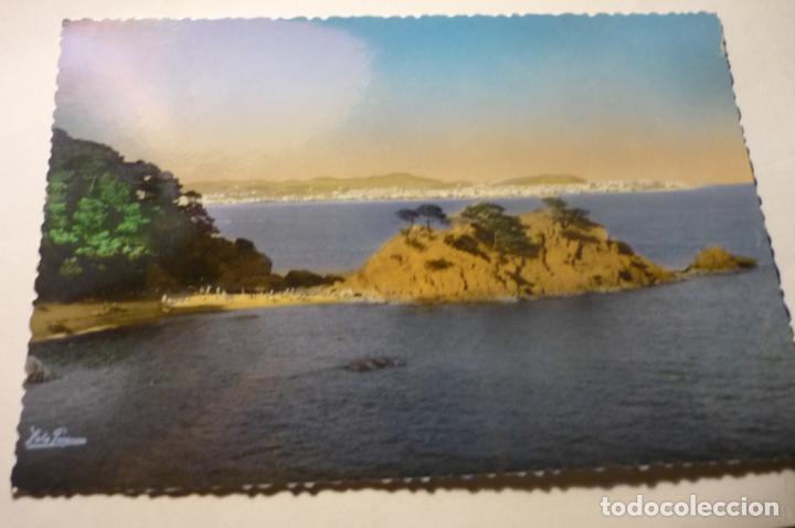 Postales: postal playa cap roig y palamos escrita coloreada cm
