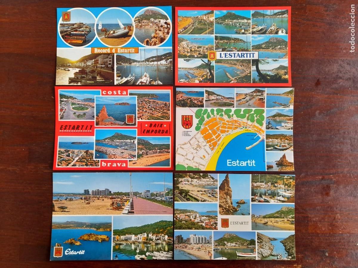 Postais: Una postal vintage, imagenes pintorescas de L&acute;estartit en Torroella de Montgri, 6 tarjetas a elegir