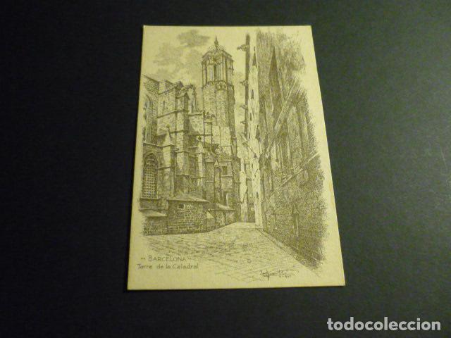 Postales: BARCELONA TORRE DE LA CATEDRAL - Foto 1