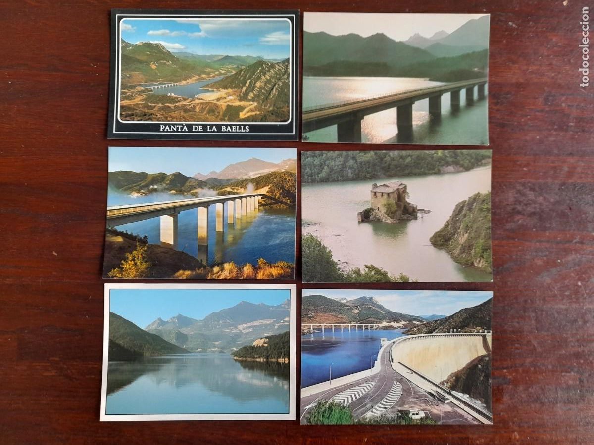 Postkarten: Una postal vintage, imagen del panta de la Baells en el alt Bergueda, seis trajetas a elegir