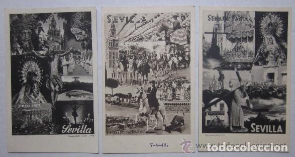 Postales: TRES POSTALES DE SEVILLA - Foto 1