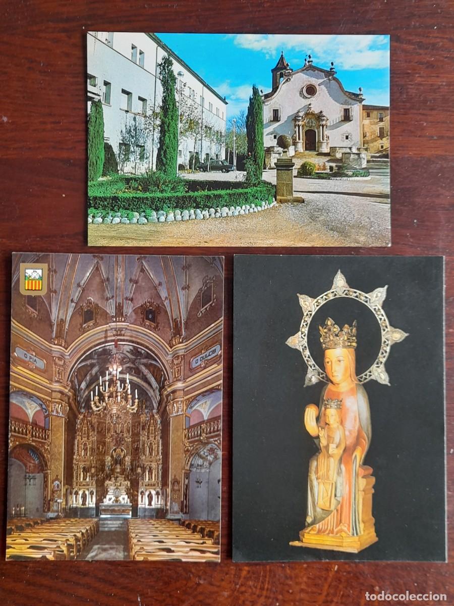 Postais: Una postal vintage, santuario de nuestra sra de la Gleva comarca de Osona, tres tarjetas a elegir