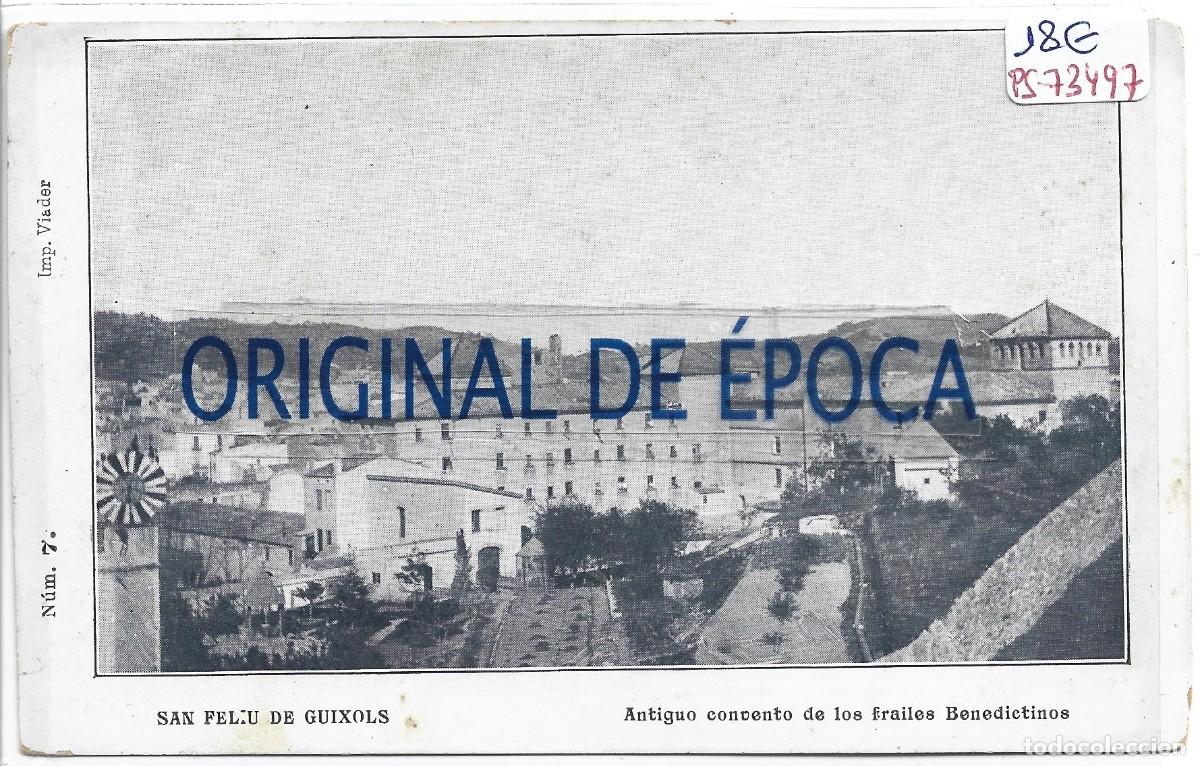 Postales: (PS-73497)POSTAL DE SAN FELIU DE GUIXOLS-ANTIGUO CONVENTO DE LOS FRAILES BENEDICTINOS.IMP.VIADER