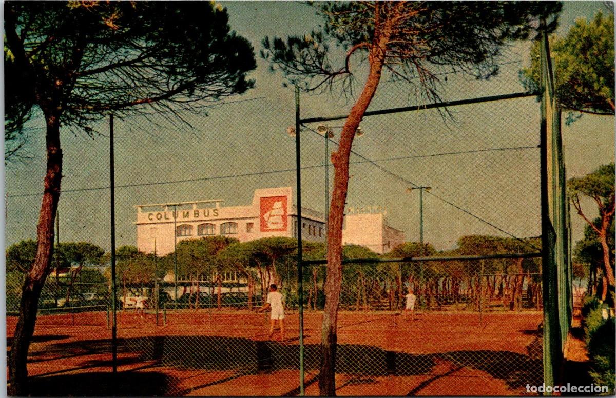 Postales: Playa de Aro - Columbus Hotel - Pistas de Tenis - Ed. CH - 140x91mm