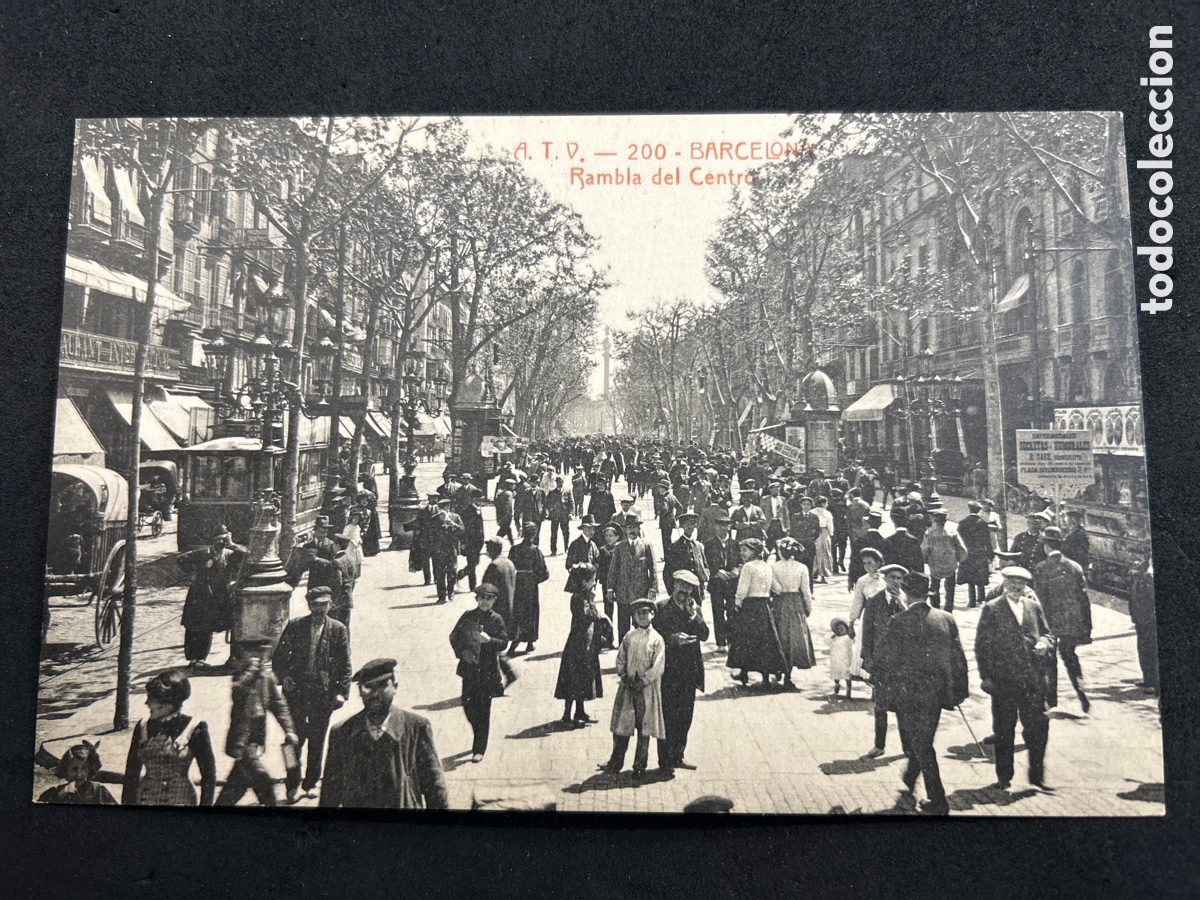 Postales: Barcelona rambla del centro - Foto 1