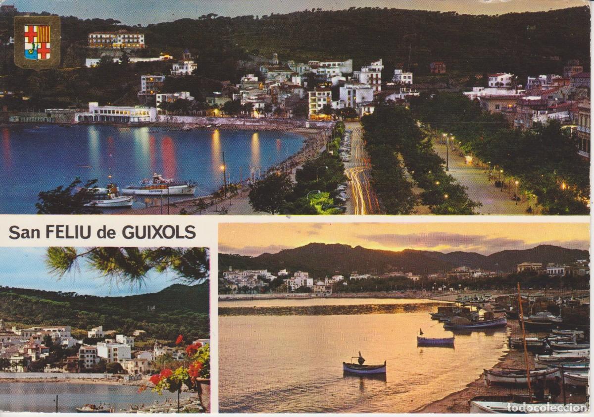 Postales: (2) SAN FELIU DE GUIXOLS. COSTA BRAVA. PASEO MARITIMO