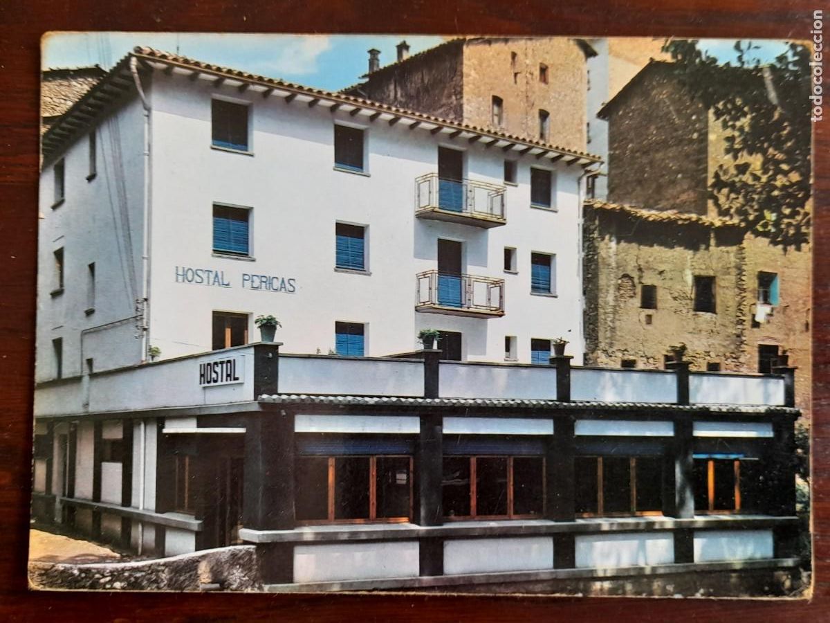 Postcards: Postal vintage del popular Hostal cal Pericas de la Pobla de Lillet, Bergueda