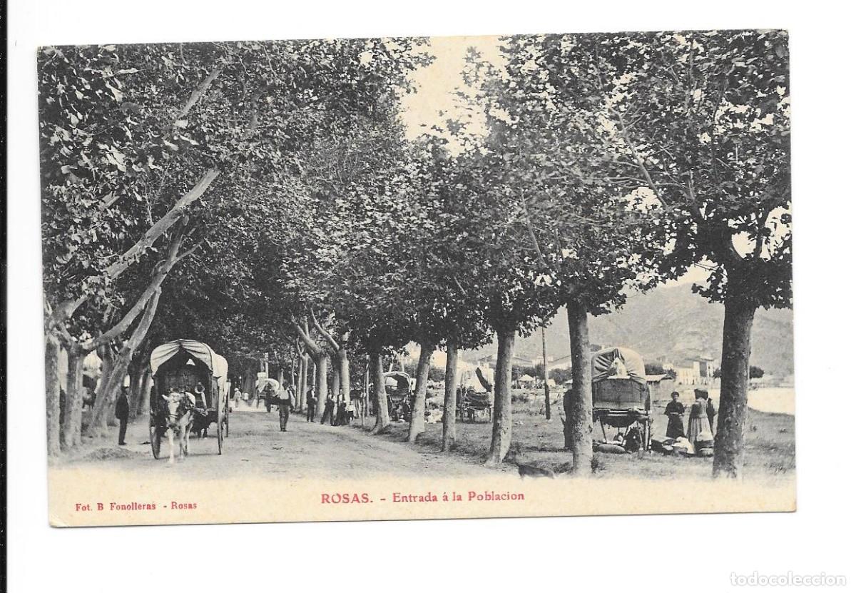 Postales: POSTAL DE ROSAS, ENTRADA A LA POBLACI&Oacute;N. - Foto 1