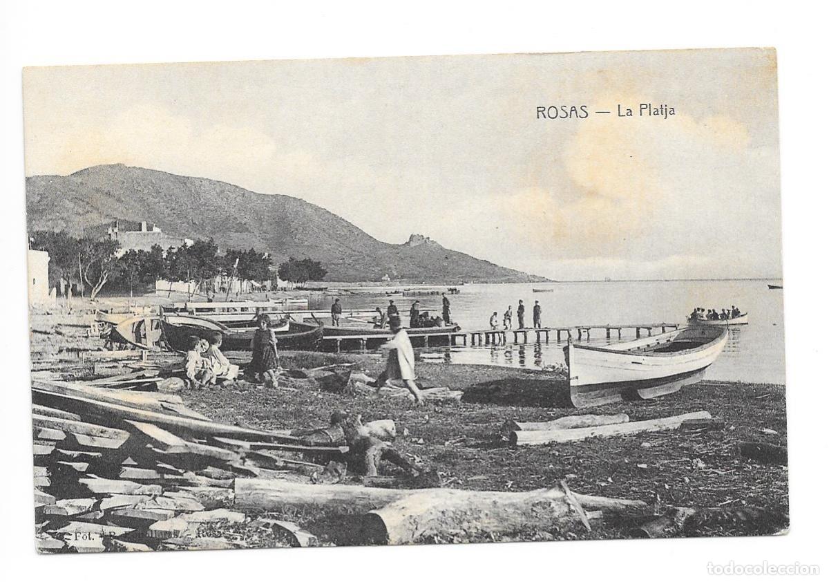 Postales: POSTAL DE ROSAS, LA PLAYA. - Foto 1
