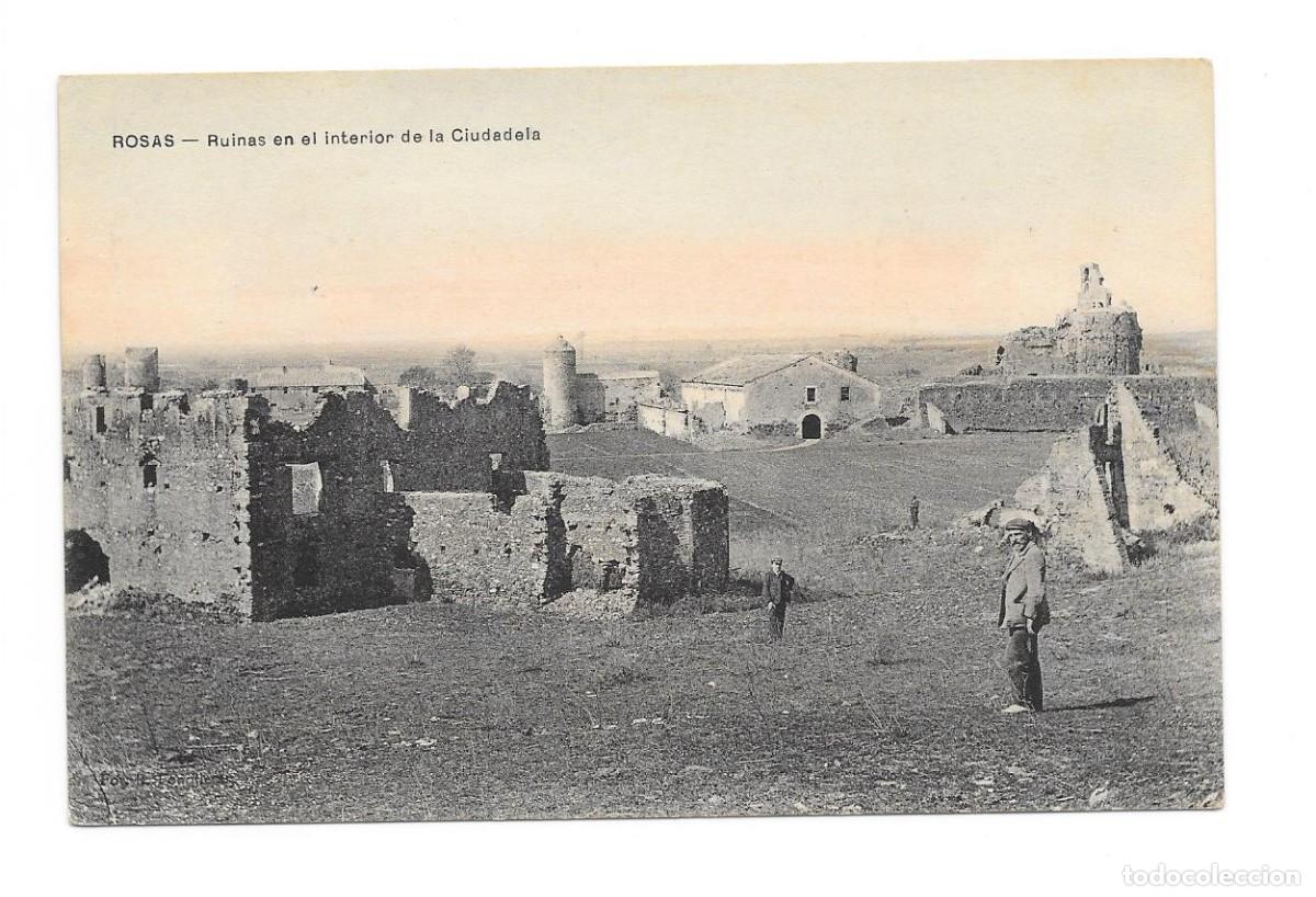 Postales: POSTAL DE ROSAS, RUINAS EN EL INTERIOR DE LA CIUDADELA. - Foto 1