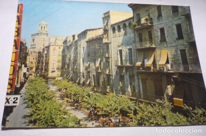 Postales: postal gerona.-rambla generalisimo cm