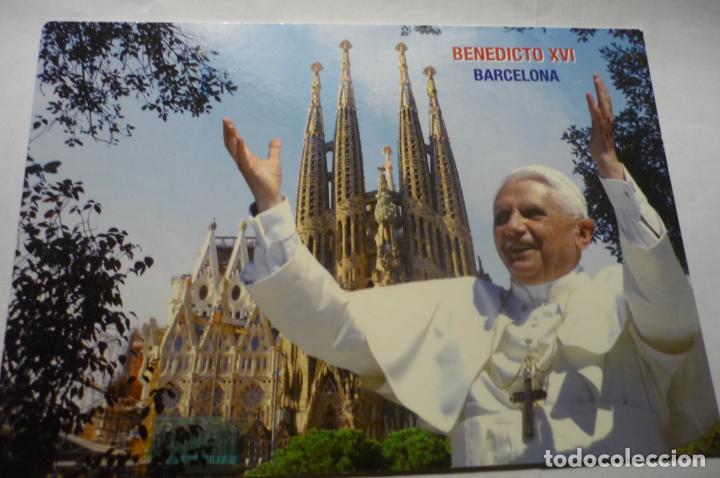 Postales: postal barcelona benedicto xvi cm - Foto 1