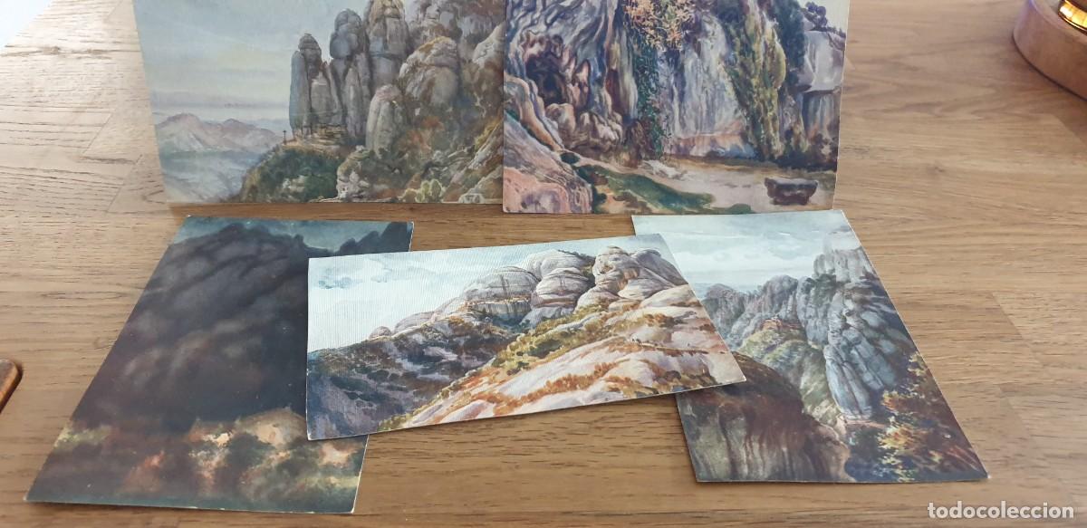 Cartes Postales: 5 POSTALES JUAN LLAVERIAS. ELS DEGATALLS, SANTA COVA, SANT JOAN I SANT ONOFRE, FONT DEL MIRACLE.
