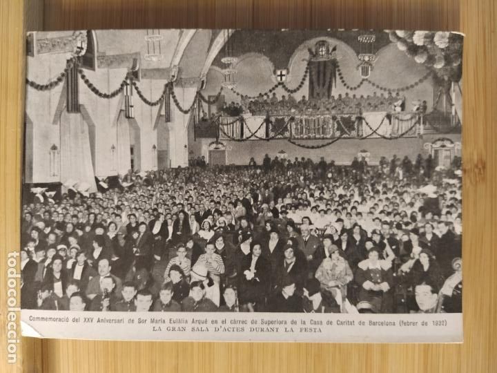 Postales: BARCELONA-CONMEMORACIO XXV ANIVERSARI DE SOR MARIA EULALIA ARQUE-POSTAL ANTIGUA-(104.691)