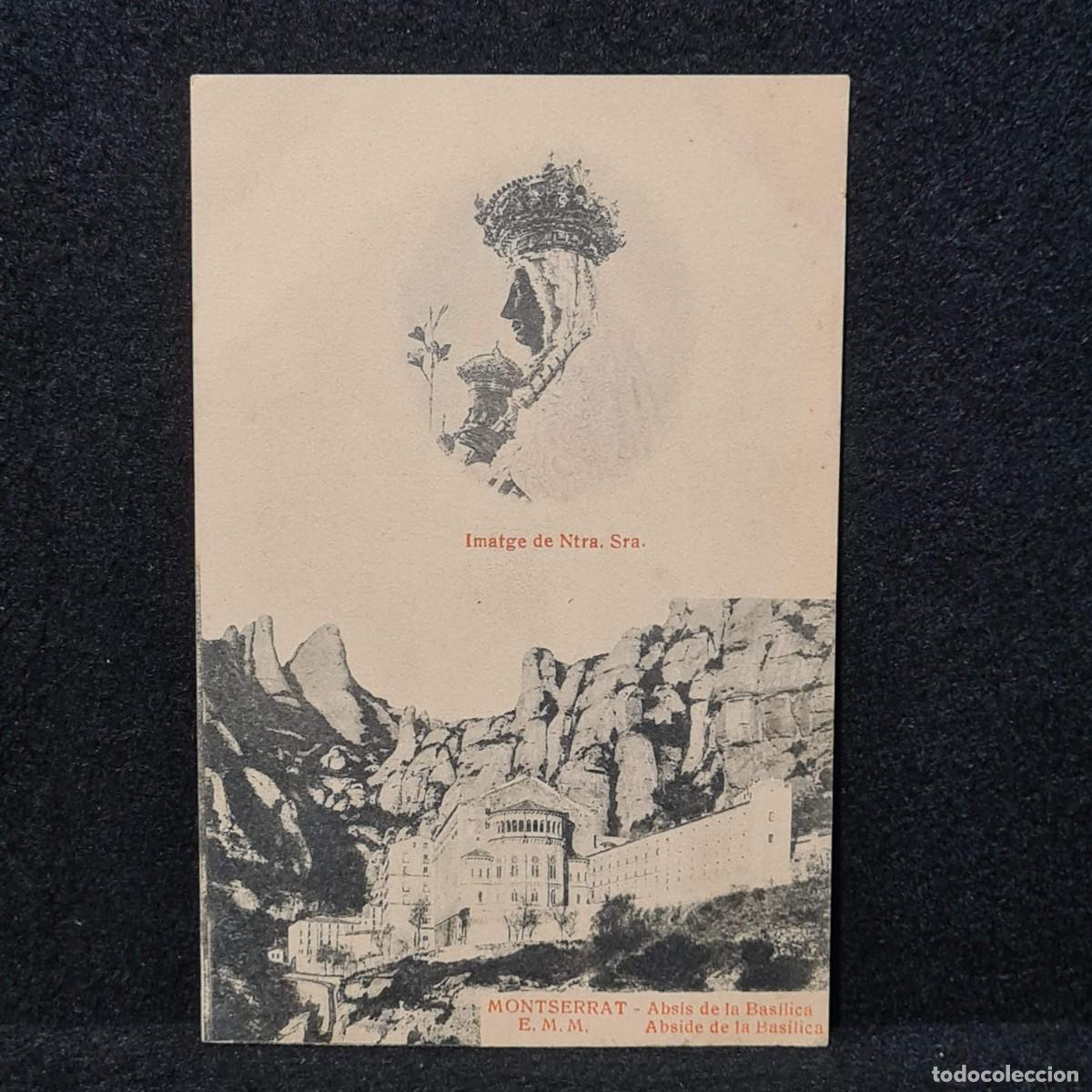 Postales: MONTSERRAT - ABSIS DE LA BASILICA - POSTAL E.M.M - C. 1900 / 447 - Foto 1